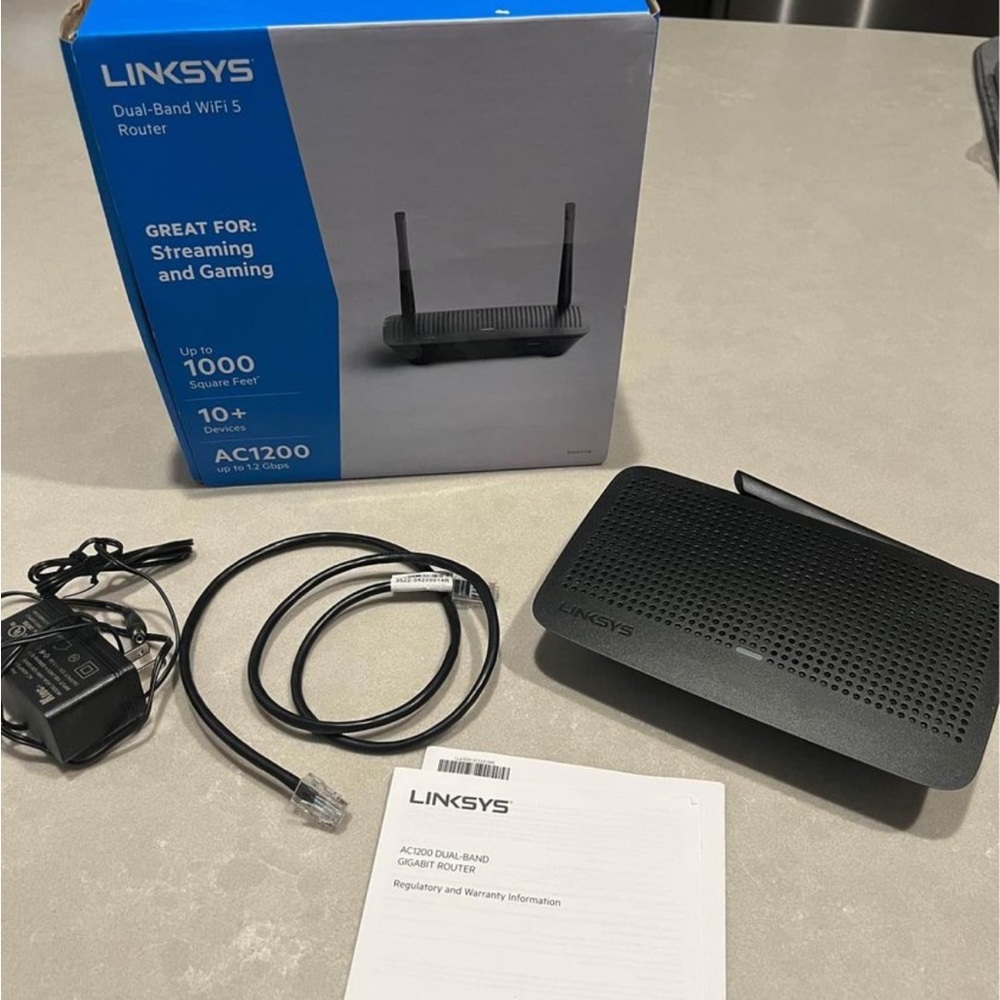 Linksys Dual Band Wifi 5 Router AC1200